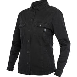 John Doe Motoshirt XTM Donna Moto Camicia, nero, dimensione L per donne