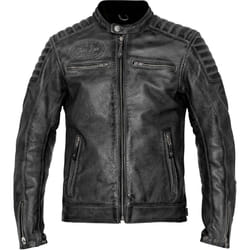 John Doe Storm Giacca di pelle da moto, nero, dimensione M per uomo