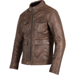 John Doe Drifter Giacca di pelle da moto, marrone, dimensione XL per uomo