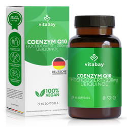 Vitabay Coenzima Q10 Ubiquinolo 200 mg bioattivo - ad alto dosaggio 60 pz Capsule morbide
