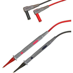 Peaktech - 1 paio di cavi di misurazione flessibili per multimetri 120 cm, 4 mm, 1000 v ac/dc, 10 a, cat iii/iv, 1 pezzo, TKS-2, grigio