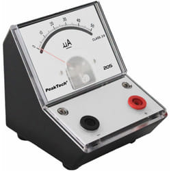 Peaktech - Peak Tech p 205 – 01 Misuratore energia/Ampere Meter analogico/Misuratore con specchio Scala 0... 5μa dc