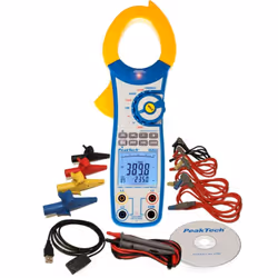 Misuratore digitale di potenza pinze, 4 cifre, 750 KW con USB Display LCD (max. 9999) con retroilluminazione e 42 segmenti va ...