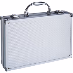 Peaktech 7255 - custodia universale per strumenti di misura, custodia in alluminio resistente, vano porta attrezzi, imbottitu ...