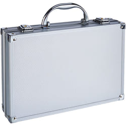 Peaktech - 7255 - Custodia Universale per Strumenti di Misura, Custodia in Alluminio Resistente, Vano Porta Attrezzi, Imbottitura in Schiuma, con