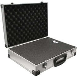 Peaktech - 7270 - Custodia Universale per Strumenti di Misura, Custodia in Alluminio Resistente, Vano Porta Attrezzi, Imbottitura in Schiuma, con