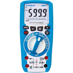Peaktech - 3443 – Multimetro digitale con illuminazione a led, Impermeabile (IP67), 6000 conteggi, Custodia estremamente robusta, Multimetro