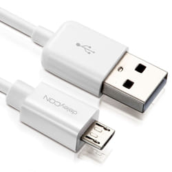 deleyCON USB - micro USB cavo USB USB 2.0 0,5 m USB A Micro-USB B Bianco