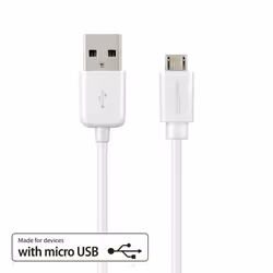 deleyCON USB - micro USB cavo USB USB 2.0 0,5 m USB A Micro-USB B Bianco