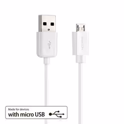 deleyCON USB - micro USB cavo USB USB 2.0 0,5 m USB A Micro-USB B Bianco