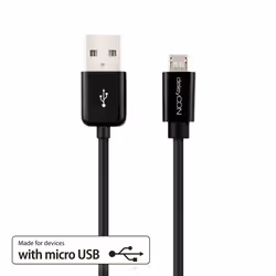 deleyCON USB - micro USB cavo USB USB 2.0 1,5 m USB A Micro-USB B Nero