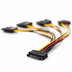 deleyCON MK1583 cavo SATA 0,15 m Nero, Blu, Rosso, Giallo
