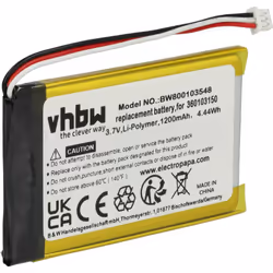 vhbw - the clever way - Batteria ricaricabile di ricambio, compatibile e di alta qualità, ad alta capacità, per dispositivo d ...