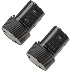 Vhbw - 2x batteria compatibile con Makita JR102DWE, JR102D, JV100DZ, JR102DWE, JV100, JR102DZ, JV100DW utensile elettrico (1500 mAh, Li-Ion, 10,8 v)