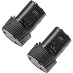 Vhbw - 2x batteria compatibile con Makita SH01Z, SH01W, MU01, RJ01, SH01, MU01Z, RJ01W utensile elettrico (1500 mAh, Li-Ion, 10,8 v)