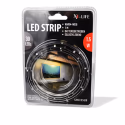 X4-TECH 701501, Striscia led universale, Luce d'atmosfera, Interno, Universale, Nastro adesivo, Nero