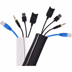 conecto tubo per cavi in neoprene con velcro nero/bianco, 3,0 m Questo tubo per cavi, realizzato in neoprene di alta qualità, ...