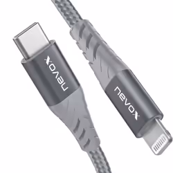 nevox 1884 cavo Lightning 0,5 m Grigio, Argento