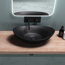 Sogood - doporro Piletta di Scarico, Set di Pilette per Lavabo Valvola Push Up PU04, Nero