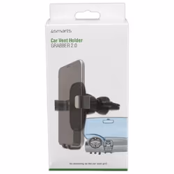 4smarts Grabber 2.0 Supporto attivo Telefono cellulare/smartphone Nero, Grigio