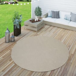 Paco Home - Tappeto Tessitura Piatta Esterno e Interno Tappeti Terrazze Look Naturale Beige 60x100 cm