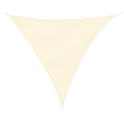 Outsunny - Tenda a Vela Ombreggiante Triangolare Anti-UV 3x3x3m Crema