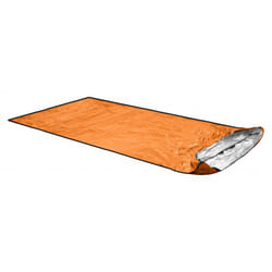 ORTOVOX Bivy Ultralight Adulto Sacco a pelo rettangolare Poliuretano, Argento Blu, Arancione