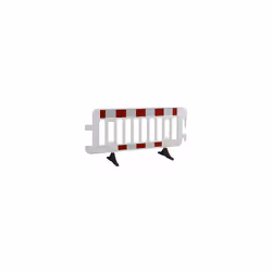 Transenna, HDPE, pellicola rifrangente, senza funzione guida, bianco / rosso. Fornitura = montato. Materiale = plastica. Colo ...