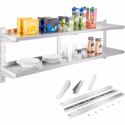 Nome del produttore: Royal Catering RCWR-160.2 Il ripiano sospeso in acciaio inossidabile RCWR-160.2 Royal Catering funzioner ...