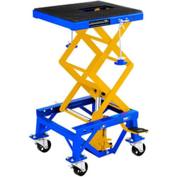 Cavalletto Idraulico Alzamoto Piattaforma Aerea In Acciaio 135Kg 41X35Cm-4 Ruote