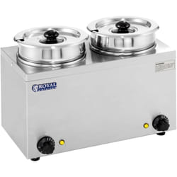 Zuppiera Elettrica Bagnomaria Da 2 x 150 w e 2 x 2 75 l 30 - 110° c - 2 Coperchi