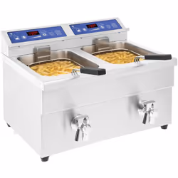 ⭐⭐⭐⭐⭐ Friggitrice a induzione - 2 x 10 Litri - 60 fino a 190°C di marca Royal Catering ✅ Modello: RCIF-10DB ✅ Articolo: 10010 ...
