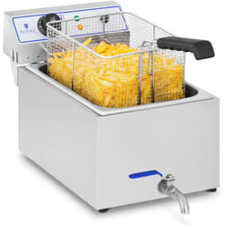 Friggitrice Elettrica Con Capacità 17 Litri 3000 Watt Acciaio Inox 60-200 °c