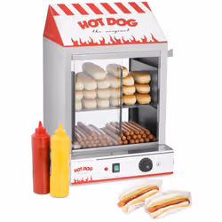⭐⭐⭐⭐⭐ Hot dog perfettamente riscaldati: la macchina per hot dog con pinze in acciaio inox di marca Royal Catering ✅ Modello: ...