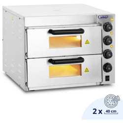 Royal Catering - Forno Per Pizza Elettrico Con Pietra Da Casa Professionale Argilla Chamotte 3 Kw