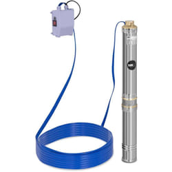 MSW - Pompa Sommersa Per Pozzo 6.000 l/h 750 w Acciaio Inossidabile 230 v 2850 Rpm