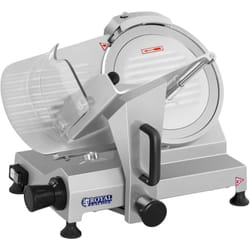 Royal Catering - Affettatrice Elettrica Regolabile 250 Mm 0 - 12 Mm 150 w 352 Rpm Lama In Acciaio