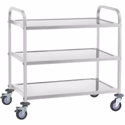 ⭐⭐⭐⭐⭐ Carrello inox - 3 ripiani - fino a 150 kg - 2 freni di marca Royal Catering ✅ Modello: RCSW-6.2 ✅ Articolo: 10010985 ⬇️ ...