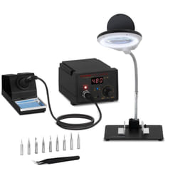 Stazione Di Saldatura Professionale Con Lampada Di Ingrandimento 1 Display Led