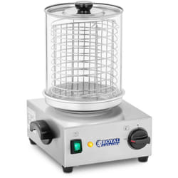 Royal Catering - Hotdog Maker Macchina Scalda Wurstel Salsicce Professionale 230V/800W Acciaio