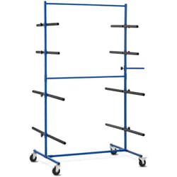 MSW - Rastrelliera Per Verniciatura Carrello Per Essiccatura Vernici 8 Supporti 160 kg