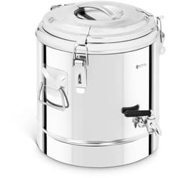 Royal Catering - Contenitore Termico Acciaio Inox Con Rubinetto Di Scarico Thermos Isolante 12 l