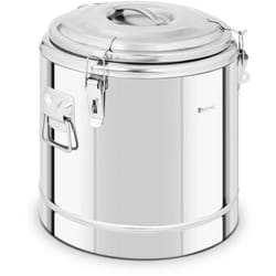 Royal Catering - Contenitore Termico Acciaio Inox Thermos Isolante Trasporto Alimenti Bevande 22L