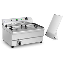 Friggitrice Per Pasticceria Con Zona Fredda e Ripiano Laterale 9000 w 30 Litri