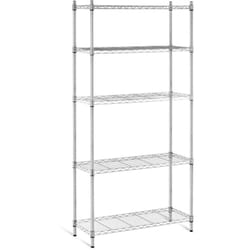 Royal Catering - Scaffale Metallico Componibile Scaffalatura Metallo 35 x 90 x 180 250 Kg Grigio