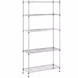 ⭐⭐⭐⭐⭐ Scaffale metallico componibile - 35 x 90 x 180 cm - 150 kg - grigio di marca Royal Catering ✅ Modello: RCMR-1800P19C ✅  ...