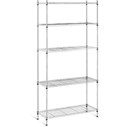 Royal Catering - Scaffale Metallico Componibile Scaffalatura Metallo 35X90X180 150Kg In Grigio