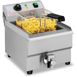 Friggitrice Elettrica Con Rubinetto Di Scarico 16 Litri Zona Fredda 3500 w 230 v