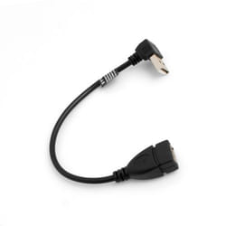 SYSTEM-S 49995052 cavo USB USB 2.0 0,2 m USB A Nero