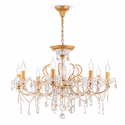 Maytoni DIA004-08-G, 8 lampadina(e), E14, IP20, Oro